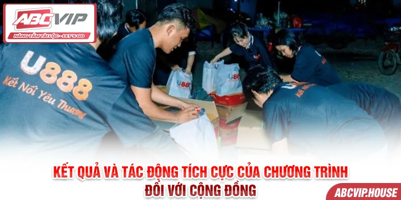 Kết quả và tác động tích cực của chương trình đối với cộng đồng