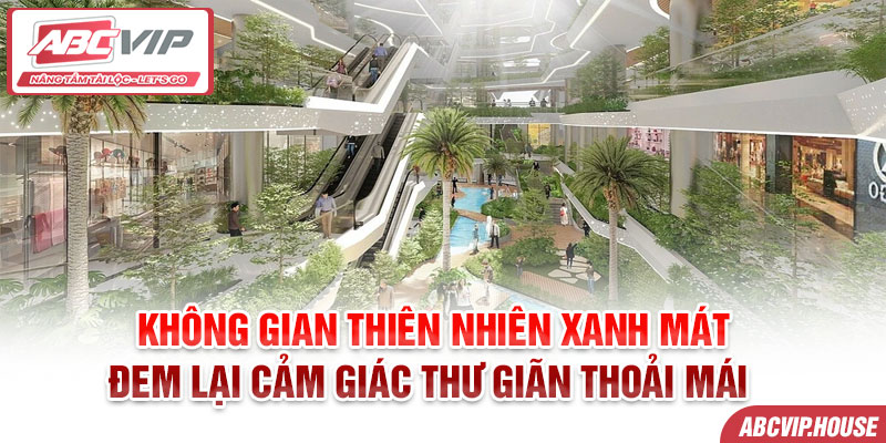 Không gian thiên nhiên xanh mát đem lại cảm giác thư giãn thoải mái 